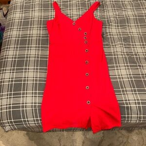 Altar'd State Vibrant Red Mini Dress